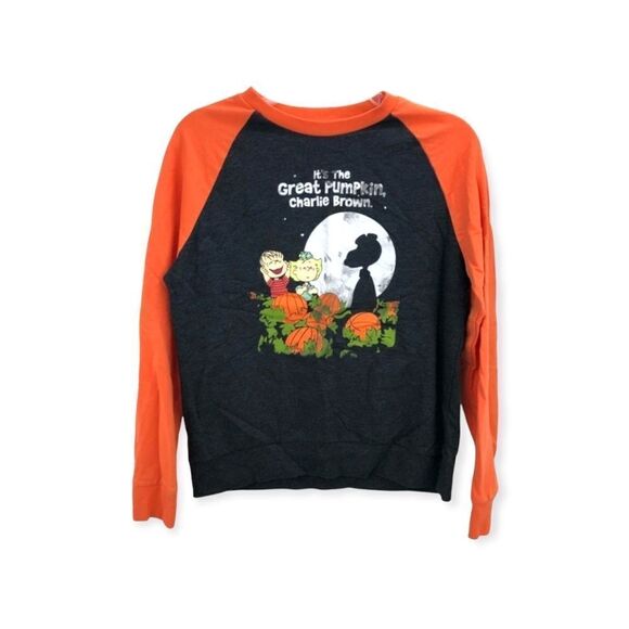 Charlie Brown Peanuts The Great Pumpkin Long Sleeve Top - Picture 1 of 4
